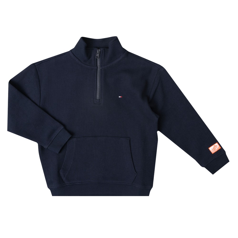 Texture Half Zip Sweatshirt