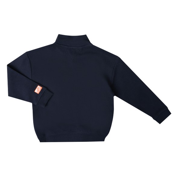 Tommy Hilfiger Kids Boys Blue Texture Half Zip Sweatshirt main image