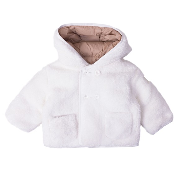 Tommy Hilfiger Kids Girls Beige Reversible Teddy Jacket main image