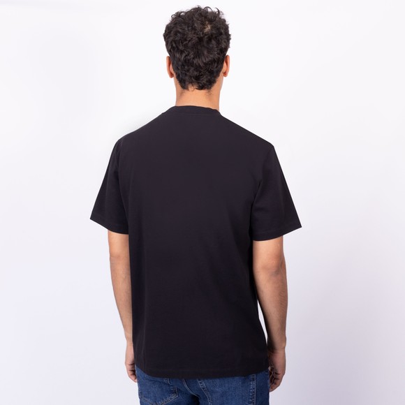 Sandbanks Mens Black Raised Rubber Print T Shirt main image