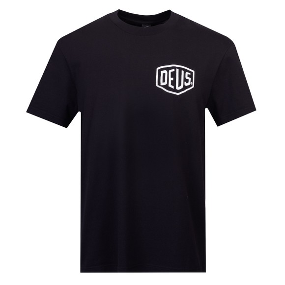 Deus Ex Machina Mens Black Frontage T Shirt main image