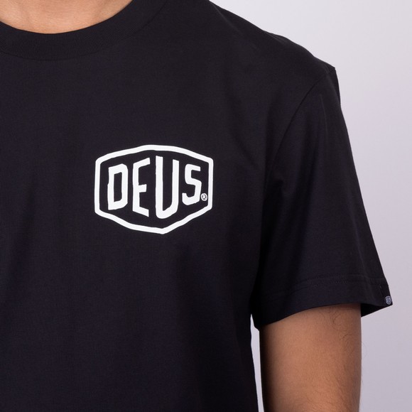 Deus Ex Machina Mens Black Frontage T Shirt main image