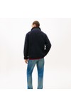 Tommy Hilfiger Mens Blue Teddy Full Zip Fleece