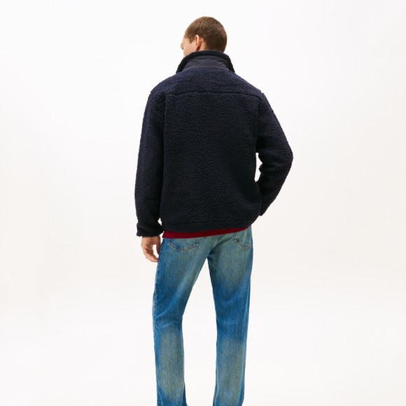 Tommy Hilfiger Mens Blue Teddy Full Zip Fleece main image