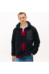 Tommy Hilfiger Mens Blue Teddy Full Zip Fleece
