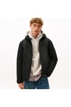 Tommy Hilfiger Mens Black Tech Hooded Short Padded Parka