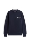 Tommy Hilfiger Mens Blue Small Crest Outline Crewneck Sweatshirt
