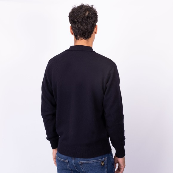 Pittari Mens Blue Long Sleeve Polo main image