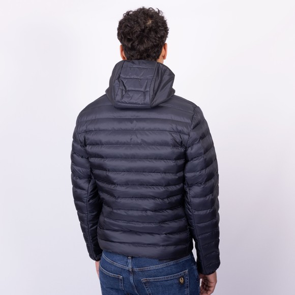 Lacoste Mens Blue Water-Repellent Quilted Puffer Jacket main image