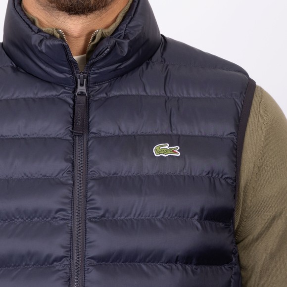 Lacoste Mens Blue Water-Repellent Puffer Gilet main image