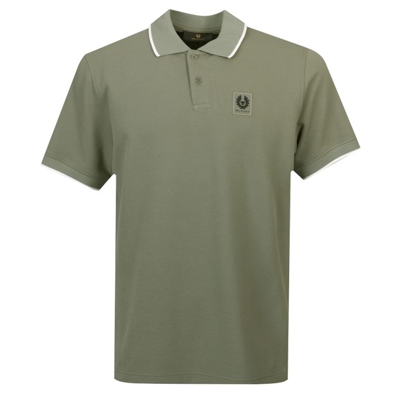 Belstaff Mens Green Tipped Polo Shirt main image