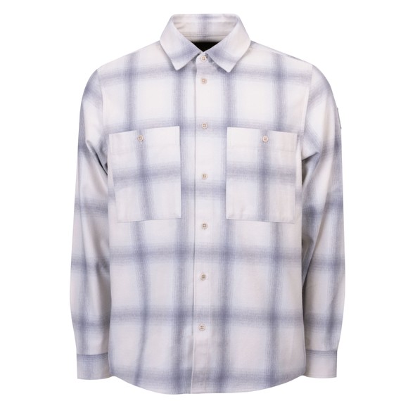 Belstaff Mens Grey Outpost Flannel Shirt main image