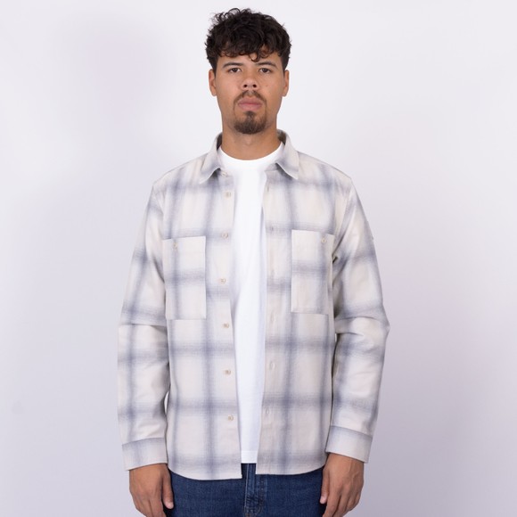 Belstaff Mens Grey Outpost Flannel Shirt main image
