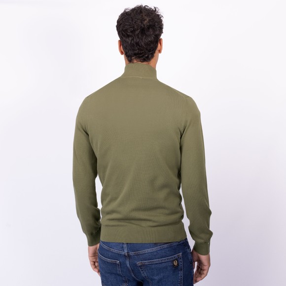 Lacoste Mens Green AH1980 Half Zip Jumper main image