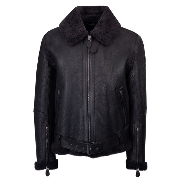 Belstaff Mens Black Wilder Shearling Jacket main image