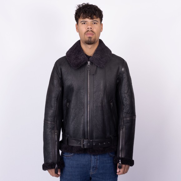 Belstaff Mens Black Wilder Shearling Jacket main image