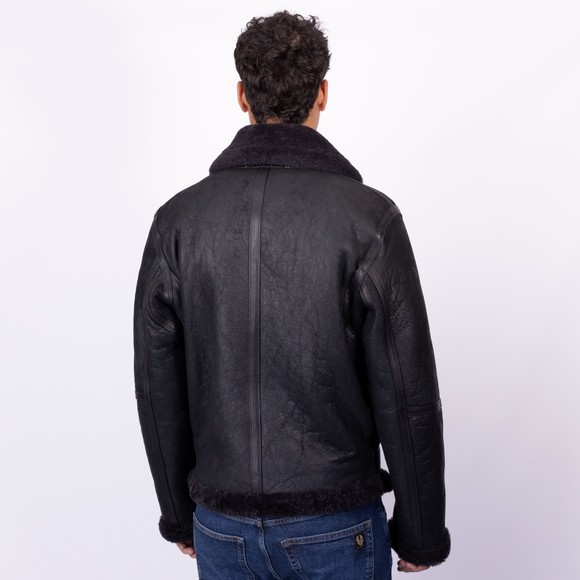 Belstaff Mens Black Wilder Shearling Jacket main image