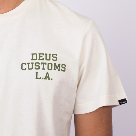 Deus Ex Machina Mens Beige Quickbeak T Shirt main image