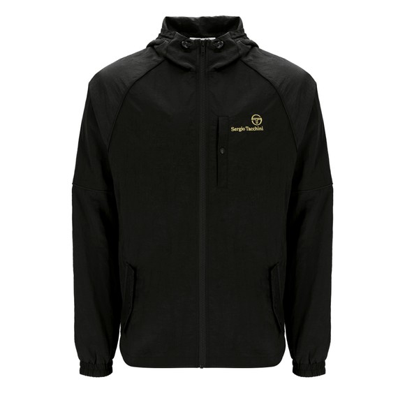 Sergio Tacchini Mens Black Maldini Hooded Jacket