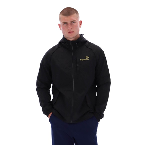 Sergio Tacchini Mens Black Maldini Hooded Jacket