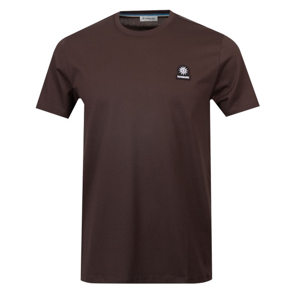 Sandbanks Mens Brown Badge Logo T Shirt main image