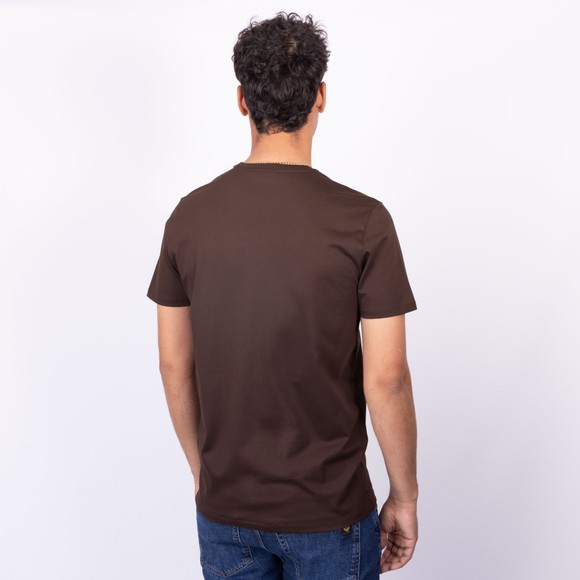 Sandbanks Mens Brown Badge Logo T Shirt main image