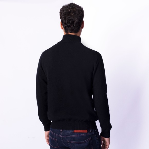 Pittari Mens Black Wye Turtle Neck Jumper main image