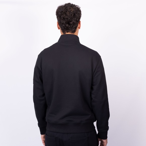 Moose Knuckles Mens Black Snyder 1/4 Zip Sweatshirt main image