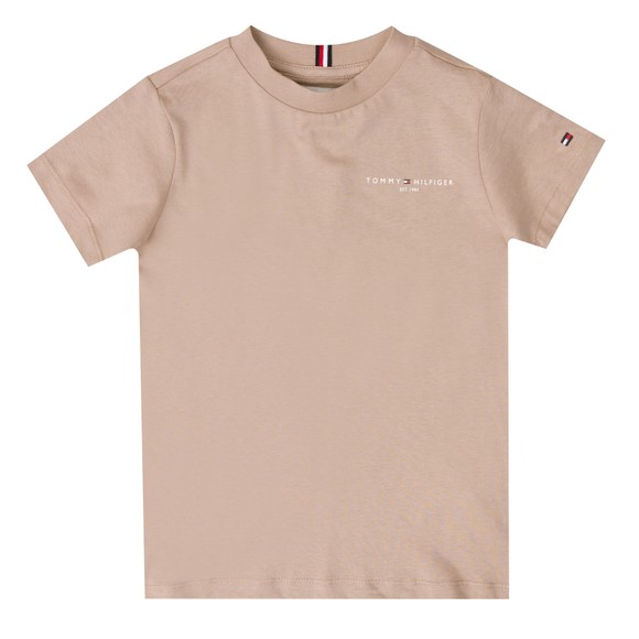 Tommy Hilfiger Kids Boys Beige Mini Corp T Shirt main image