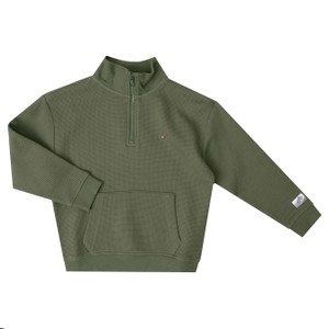 Texture Half Zip Sweatshirt