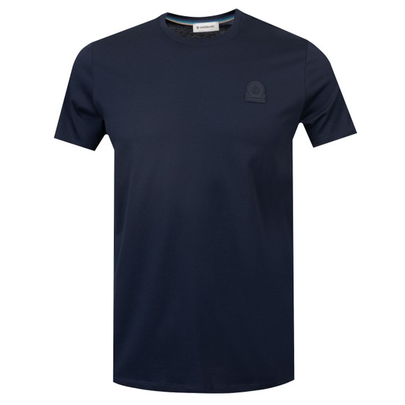 Sandbanks Mens Blue Rubber Badge Logo T-Shirt main image