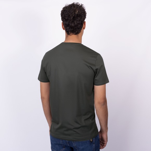 Sandbanks Mens Grey Rubber Badge Logo T-Shirt main image