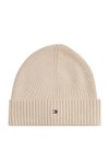Tommy Hilfiger Mens Brown Flag Pima Cotton Beanie