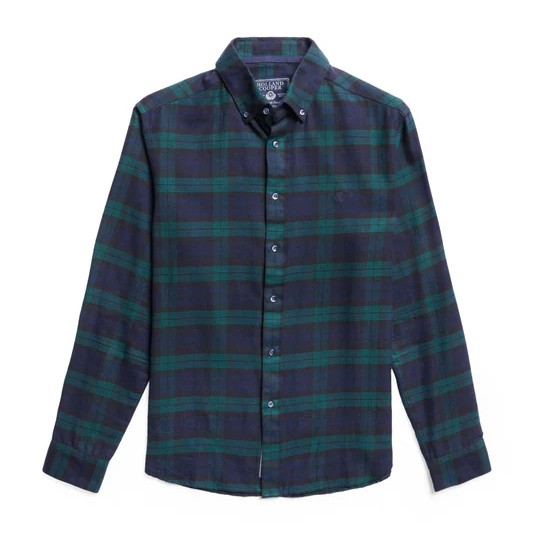 Holland Cooper Mens Black Classic Button Down Shirt main image