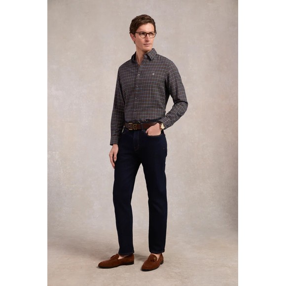 Holland Cooper Mens Blue Classic Button Down Shirt main image