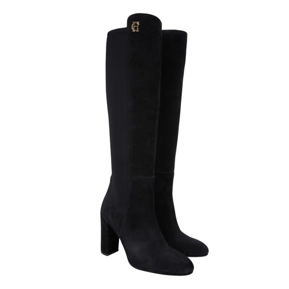 Holland Cooper Womens Black Albany Heeled Boot main image