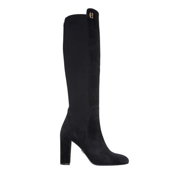 Holland Cooper Womens Black Albany Heeled Boot main image
