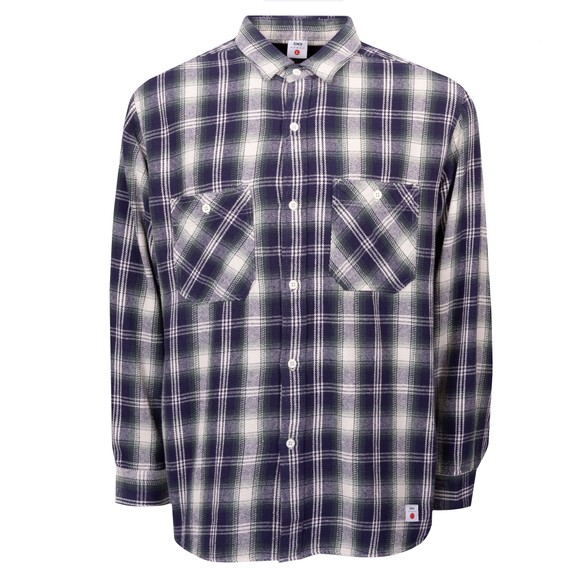 Edwin Mens Blue L/S Work Shirt main image