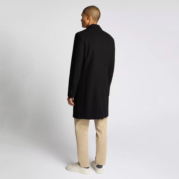 Remus Mens Black Kayden Overcoat main image