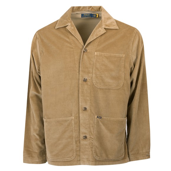 Polo Ralph Lauren Mens Green Corduroy Utility Overshirt main image
