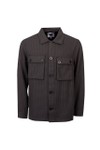 Pretty Green Mens Black Kilburn Overshirt