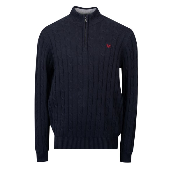 Oarsman Organic Cable Knit Half Zip 