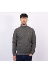 Crew Clothing Company Mens Grey Classic 1/2 Zip Sweat