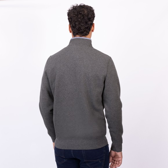 Crew Clothing Company Mens Grey Classic 1/2 Zip Sweat main image
