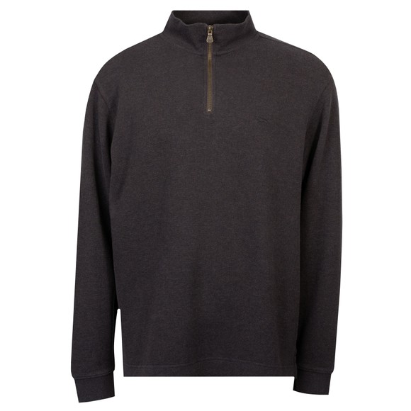 Rodd & Gunn Mens Brown Alton Ave Knitted Half Zip Jumper