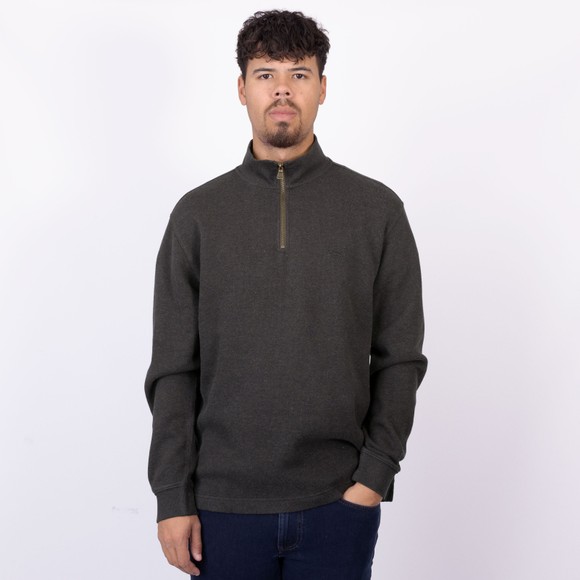 Rodd & Gunn Mens Brown Alton Ave Knitted Half Zip Jumper