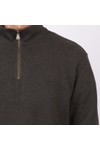 Rodd & Gunn Mens Brown Alton Ave Knitted Half Zip Jumper