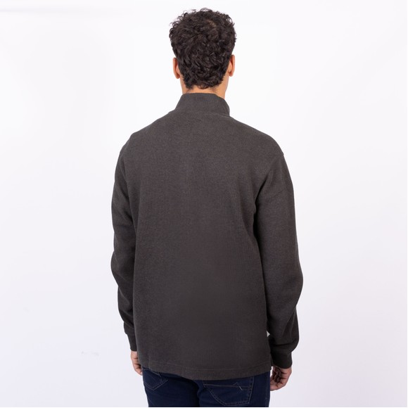 Rodd & Gunn Mens Brown Alton Ave Knitted Half Zip Jumper main image