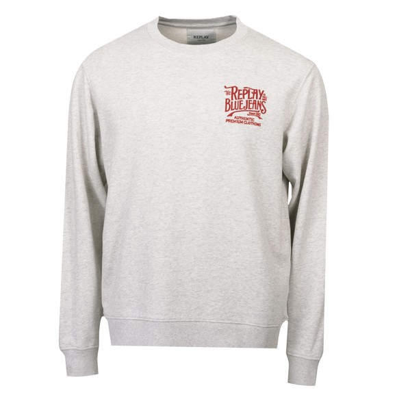 Embroidered Logo Crew Neck Sweatshirt
