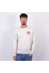 Replay Mens Grey Embroidered Logo Crew Neck Sweatshirt